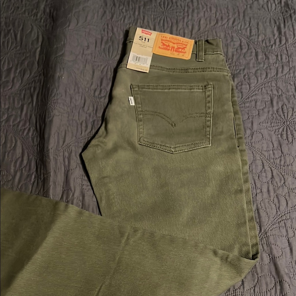 Levi's Men's Slim Fit Green Jeans
